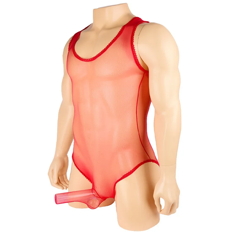 Zdjęcie produktu z kategorii odzieży erotycznej dla mężczyzn - Men Sexy Lingerie Sheer SeeThrough
