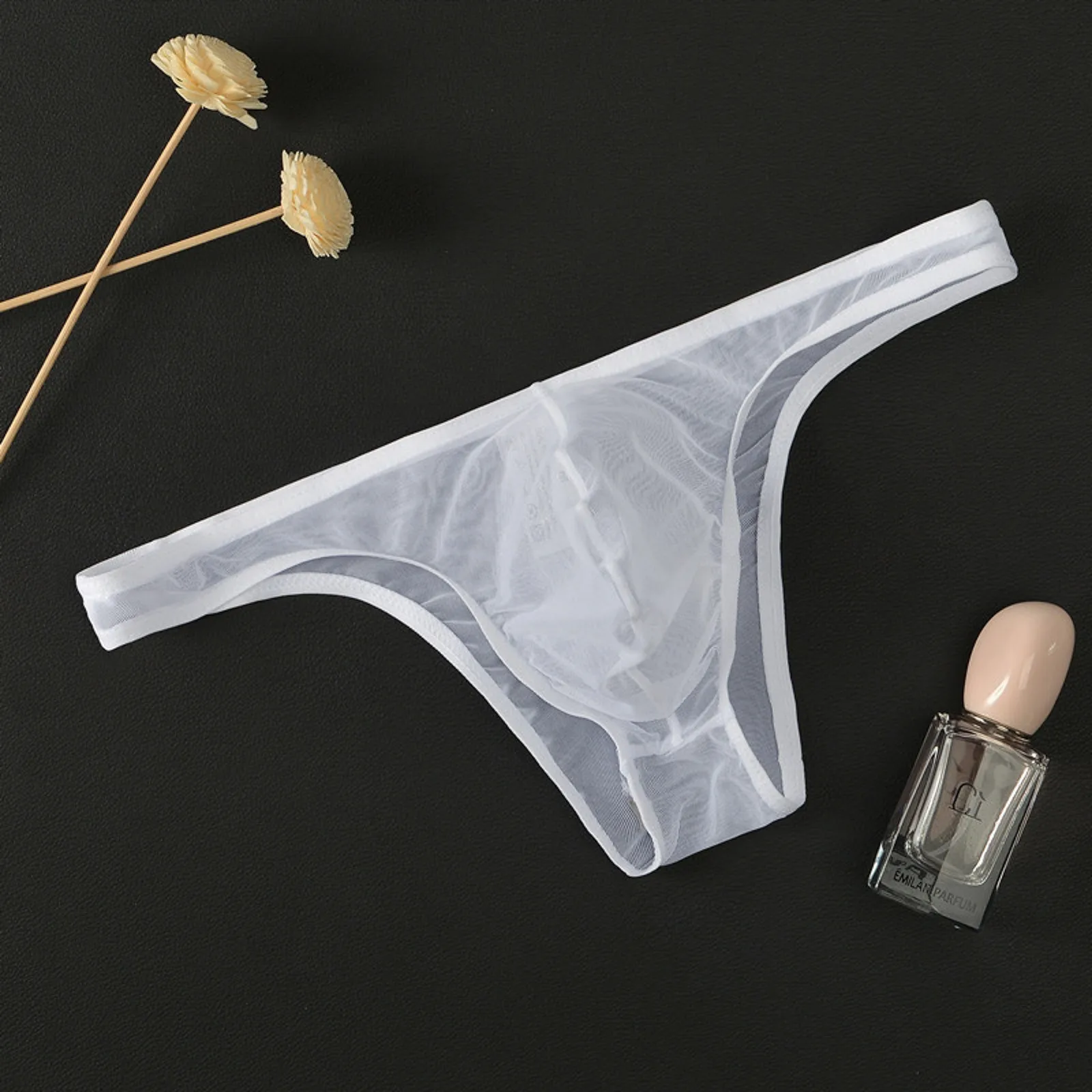Zdjęcie produktu z kategorii odzieży erotycznej dla mężczyzn - Men'S Sexy Gauze Thongs Underwear