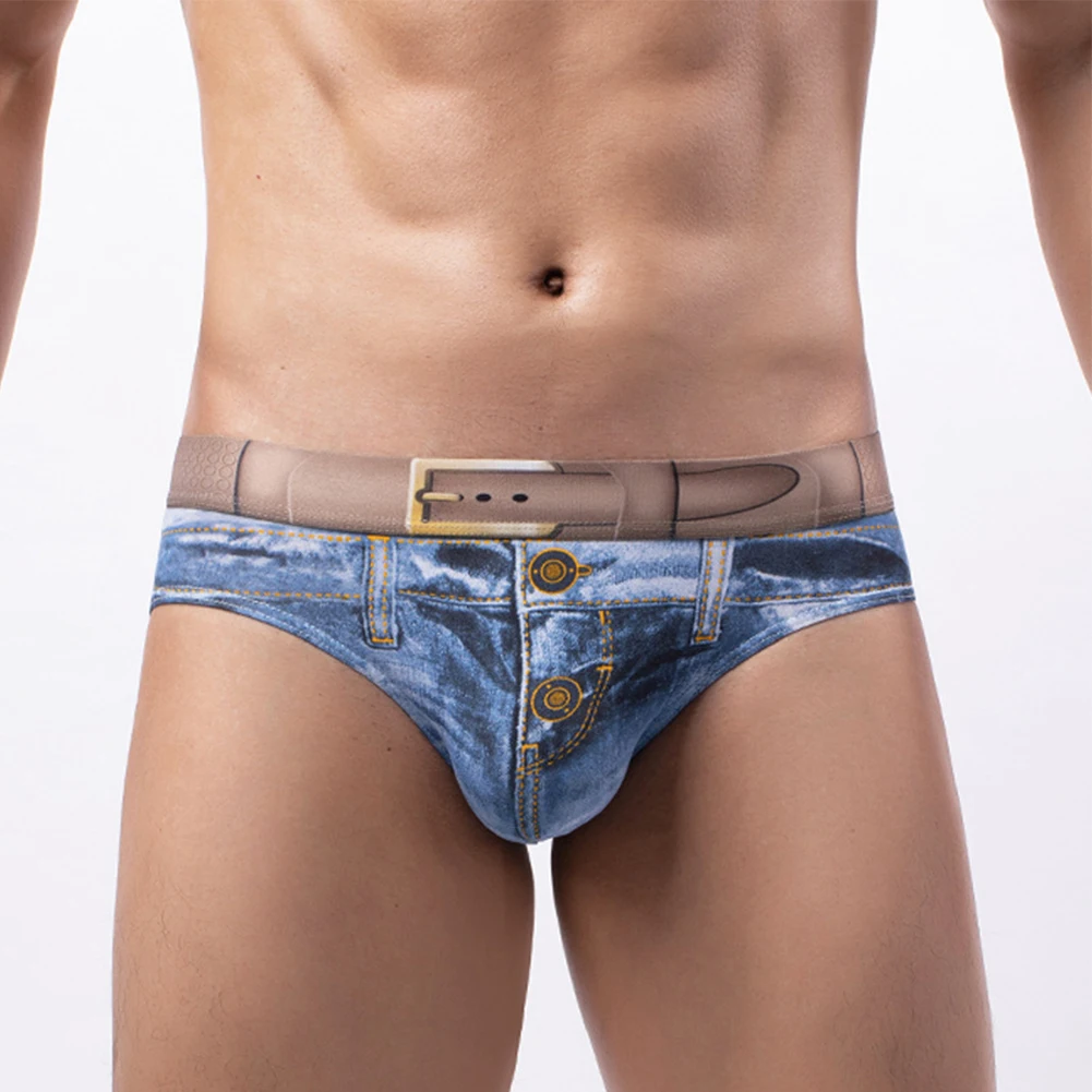 Zdjęcie produktu z kategorii bielizna erotyczna - Mens 3D Print Jeans Sexy