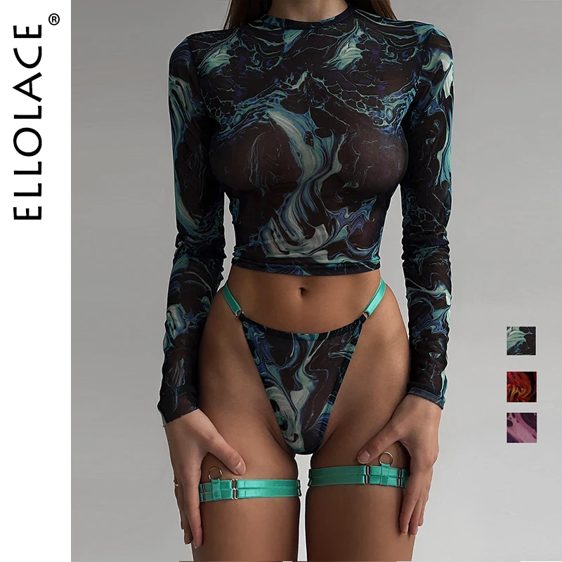 Zdjęcie produktu z kategorii bielizna erotyczna - Ellolace Tie Dye Lingerie With