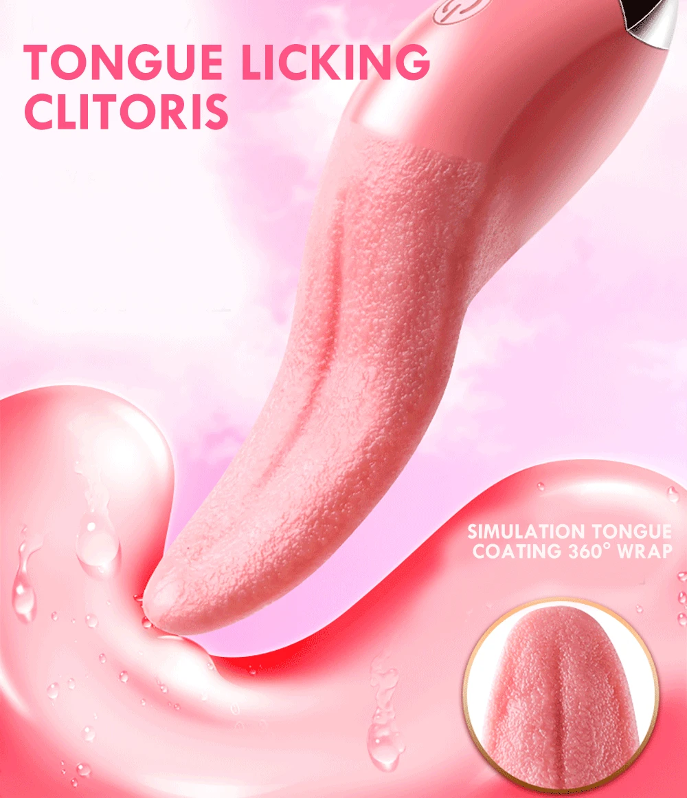 Zdjęcie produktu z kategorii wibratorów łechtaczkowych - Female Masturbation Tongue Vibrator Licking