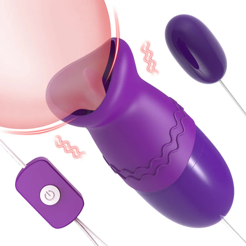 Zdjęcie produktu z kategorii wibratorów dla par - Tongue Licking Vibrator For Women