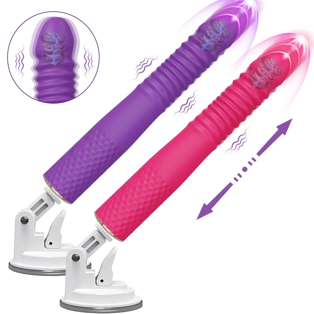 Zdjęcie produktu z kategorii wibratorów pchających - Sex Automatic Telescopic Thrusting Dildo