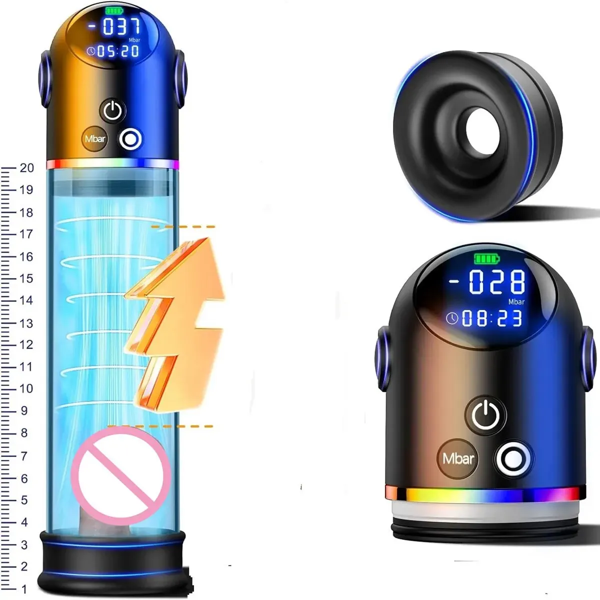 Zdjęcie produktu z kategorii pompki do penisa - Automatic Penis Pump Sex Toy