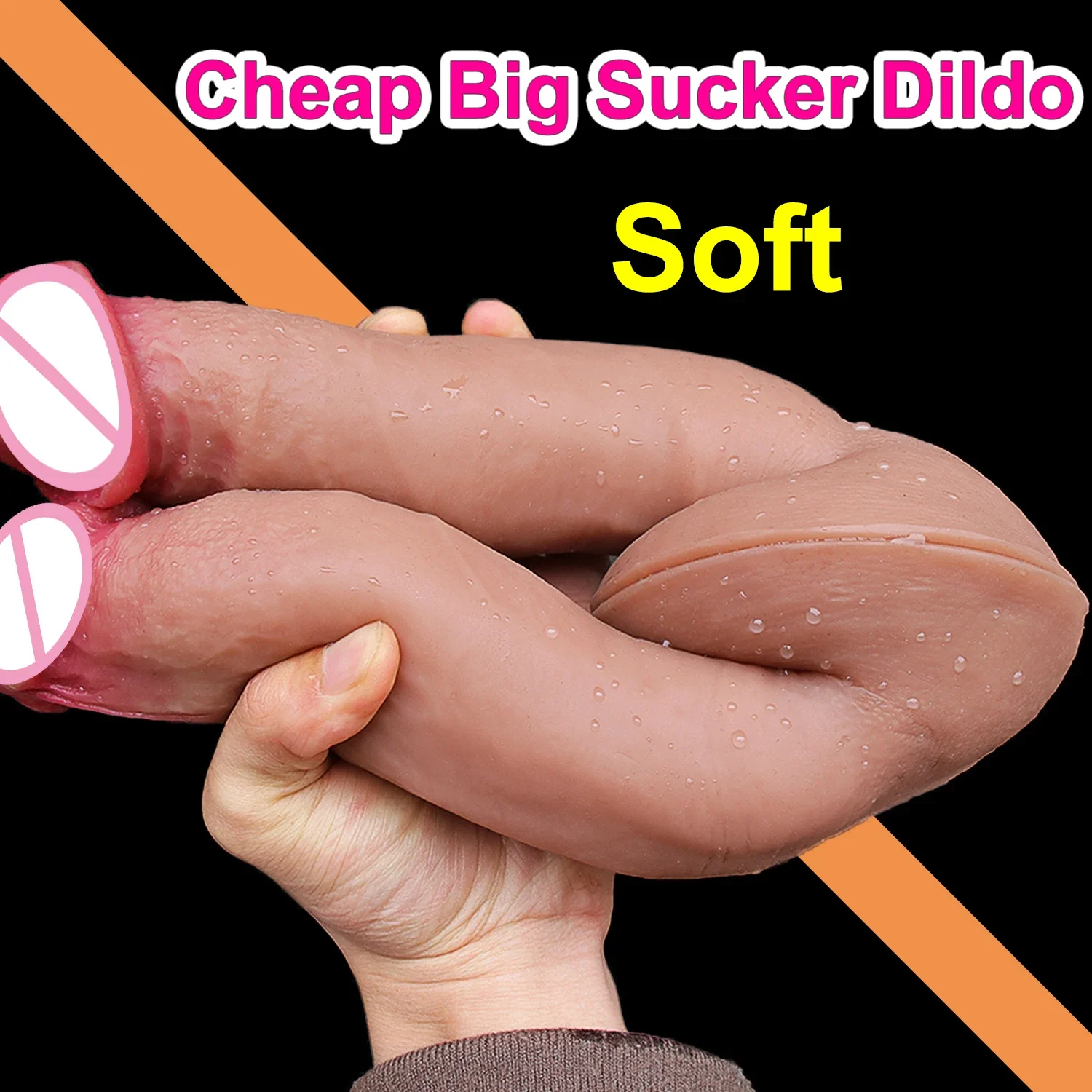Zdjęcie produktu z kategorii wibratorów realistycznych - Big Sucker Flesh Realistic Thick