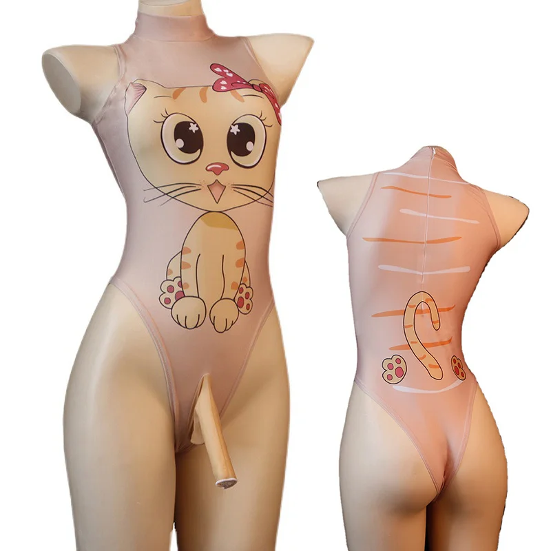 Zdjęcie produktu z kategorii odzieży erotycznej dla mężczyzn - Men's Sexy Penis Hole Bodysuits