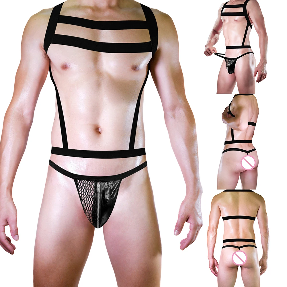 Zdjęcie produktu z kategorii odzieży erotycznej dla mężczyzn - Mens Body Chest Harness Elastic