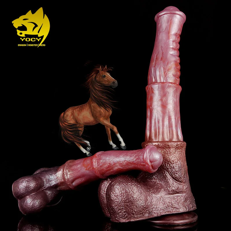 Zdjęcie produktu z kategorii dilda - YOCY Realistic Horse Dildo Silicone