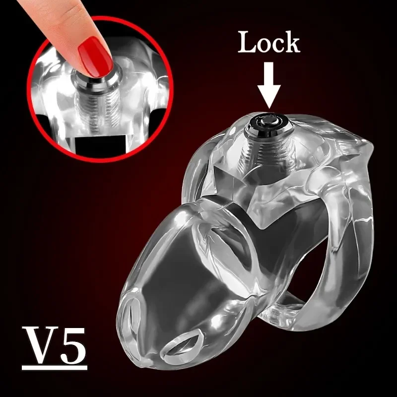Zdjęcie produktu z kategorii pierścienie erekcyjne - 2023 HT-V5 Chastity Cage Device