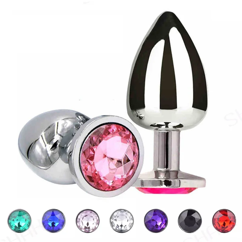 Zdjęcie produktu z kategorii korków analnych - Sex Metal Anal Toys Vibrator