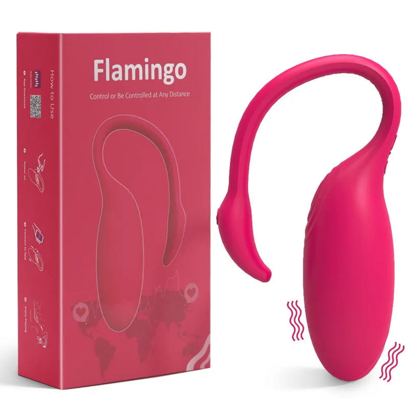 Zdjęcie produktu z kategorii wibrujących jajeczek - Flamingo APP Bluetooth Egg Vibrator