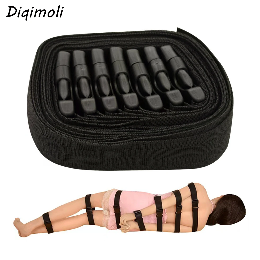 Zdjęcie produktu z kategorii gadżetów BDSM - 7 Pcs Binding Belt Set