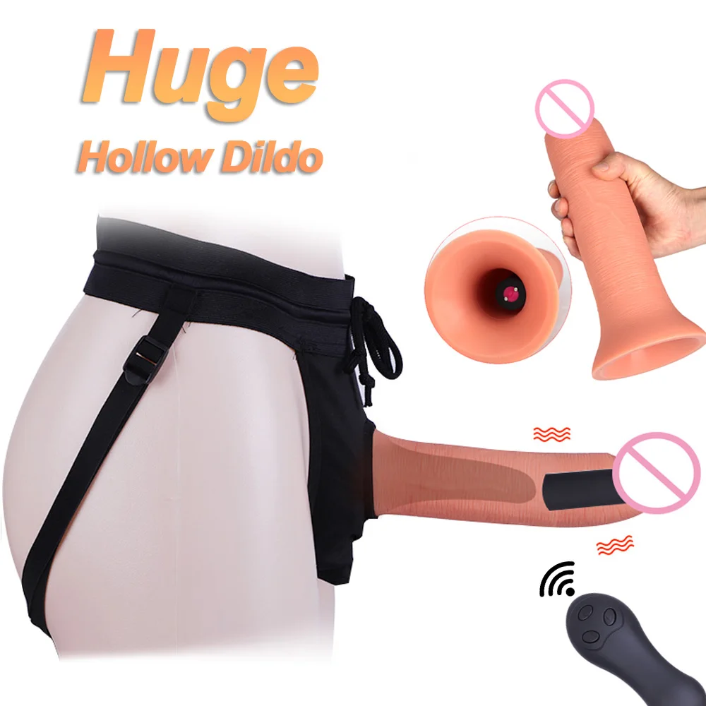 Zdjęcie produktu z kategorii wibrujące dilda - Super Long Wearable Soft Hollow