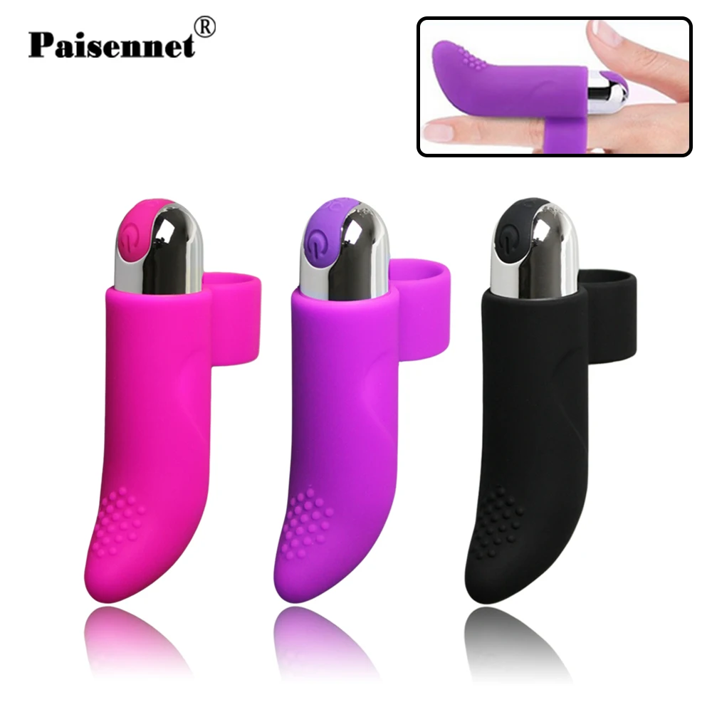 Zdjęcie produktu z kategorii wibratorów na palec - Silicone Finger Vibrator Sex Toys