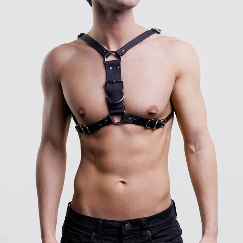 Zdjęcie produktu z kategorii odzieży erotycznej dla mężczyzn - Men's Wear PU Leather Erotic