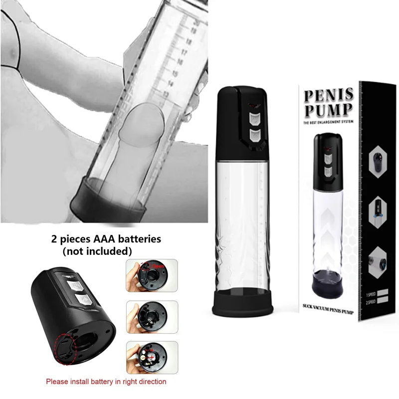 Zdjęcie produktu z kategorii pompki do penisa - E-Stim Penis Pump Vacuum Extender