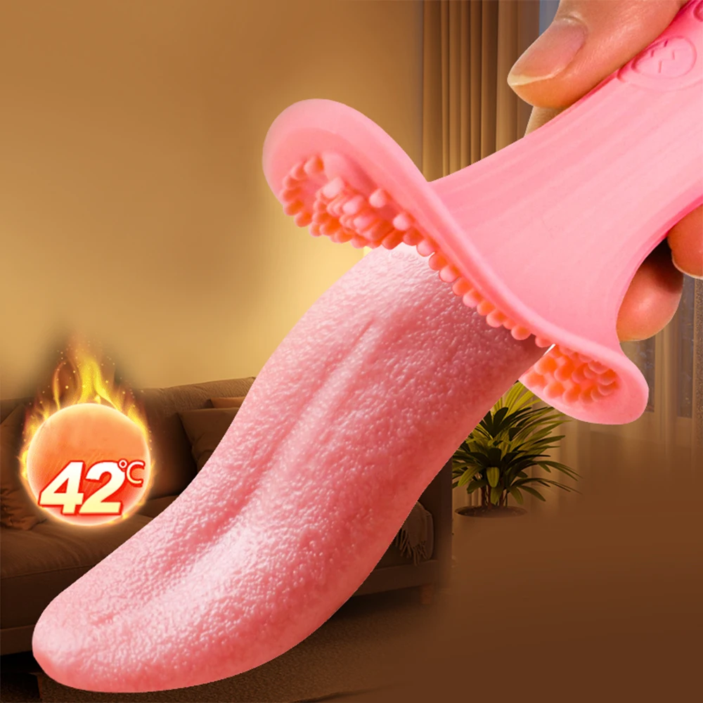 Zdjęcie produktu z kategorii wibratorów łechtaczkowych - Tongue Licking Vibrator Sex Toys