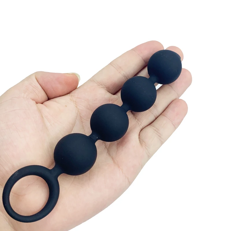 Zdjęcie produktu z kategorii korków analnych - small anal beads silicone butt​