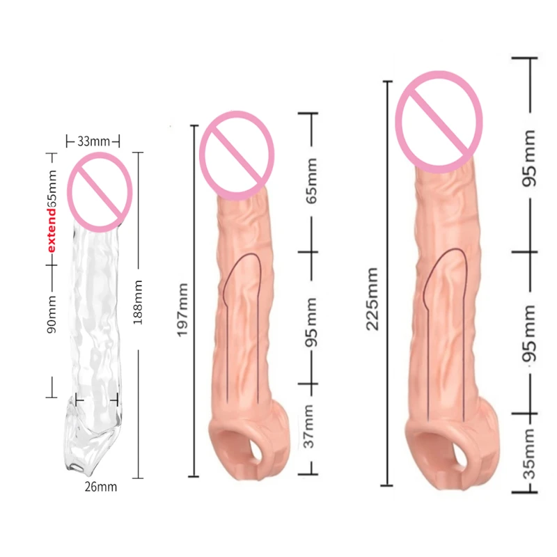 Zdjęcie produktu z kategorii nakładek na penisa - Highly Elastic Silicone Penis Extender