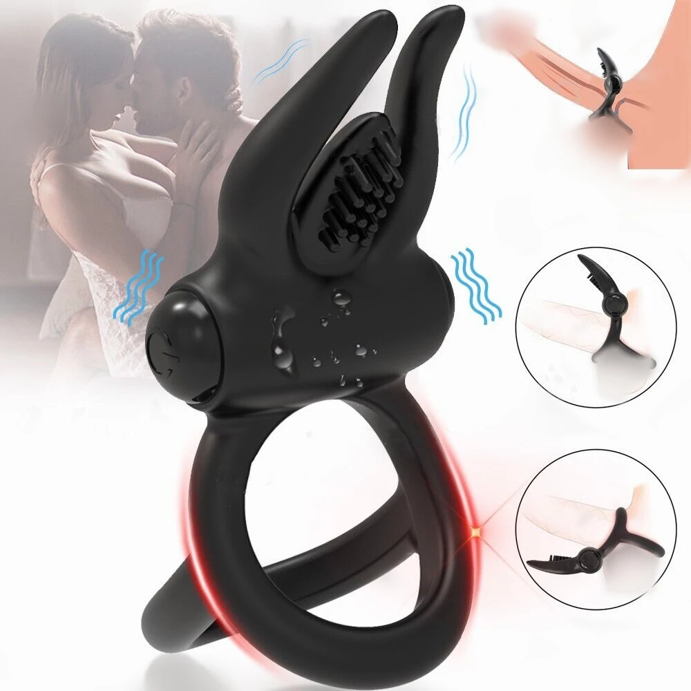 Zdjęcie produktu z kategorii wibratorów dla par - Vibrating Penis Cock Ring on