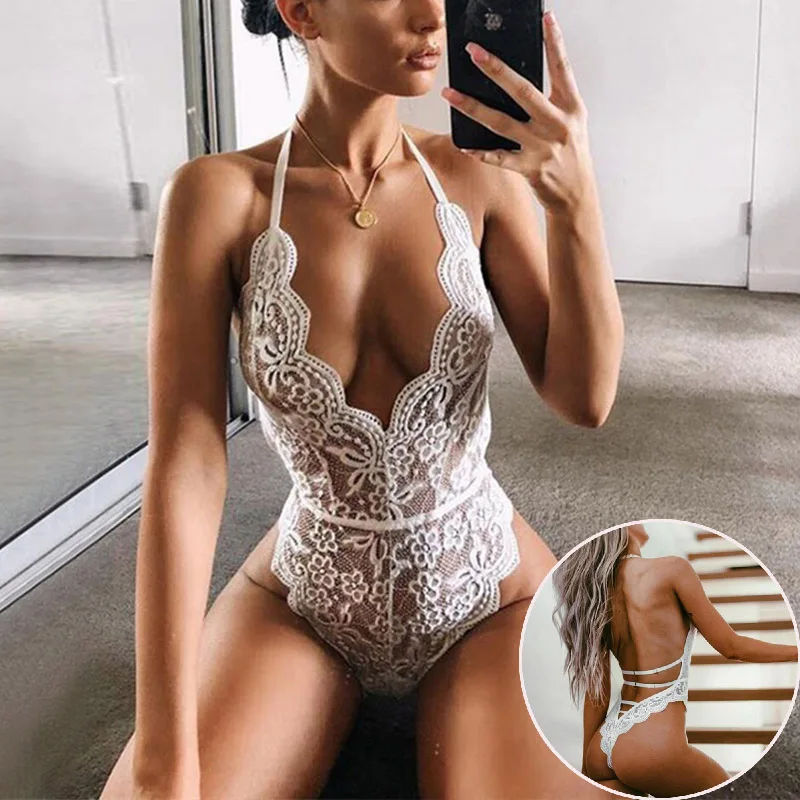 Zdjęcie produktu z kategorii bielizna erotyczna - Sexy Lace Lingerie Bodysuit Hot