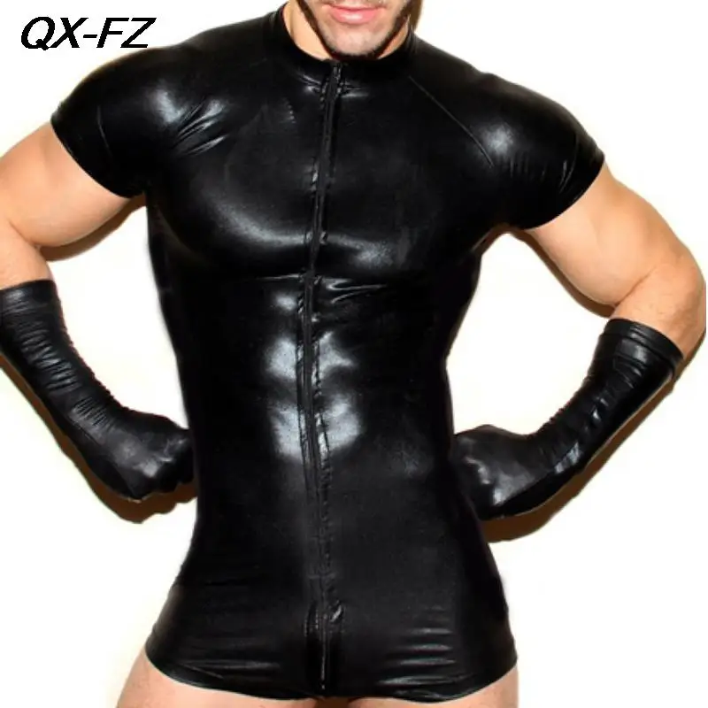 Zdjęcie produktu z kategorii odzieży erotycznej dla mężczyzn - Male Exotic Sexy Faux Leather