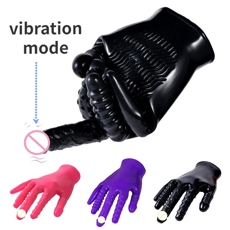 Zdjęcie produktu z kategorii wibratorów na palec - Five Fingers Masturbators Sex Gloves