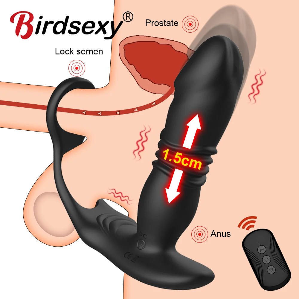 Zdjęcie produktu z kategorii wibratorów pchających - Silicone Anal Vibrator Thrusting Prostate
